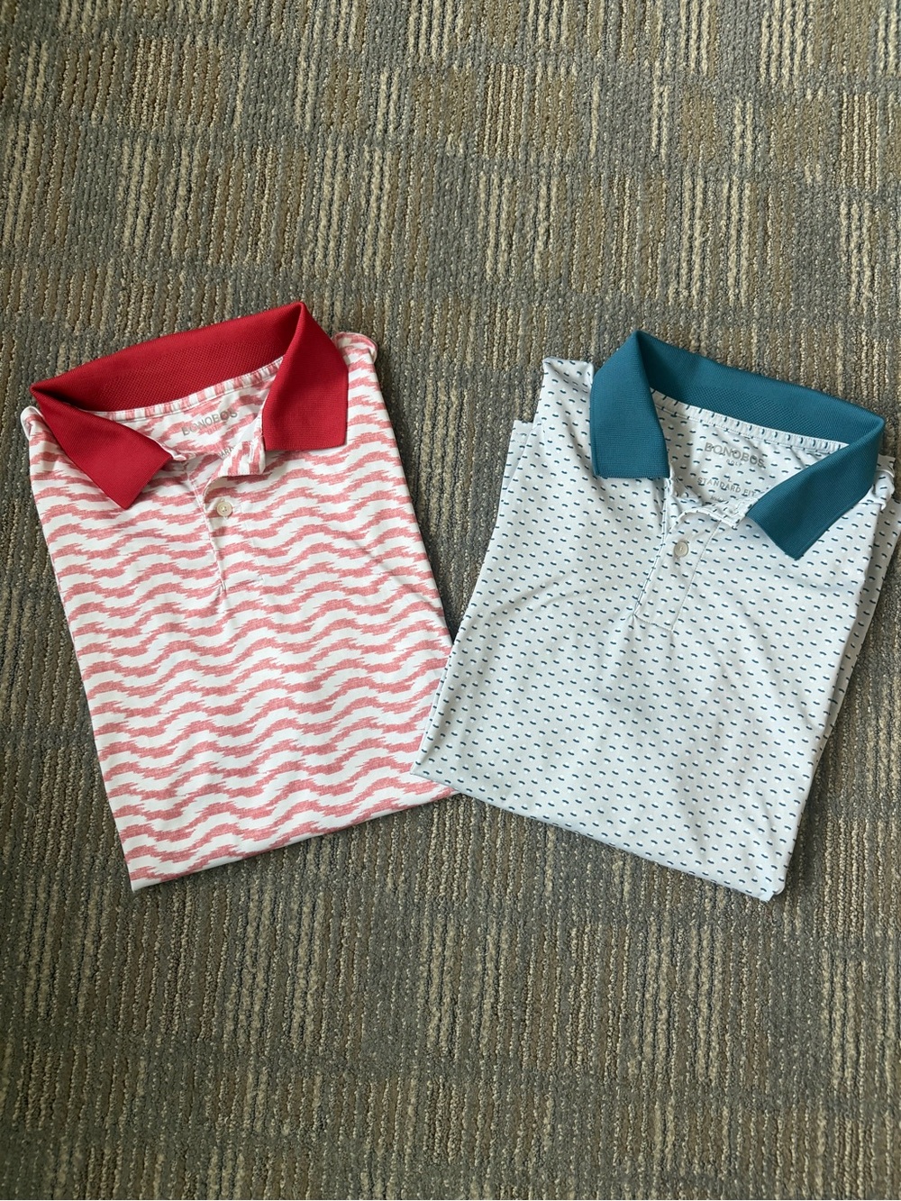 Lot of 2 Bonobos performance golf polos